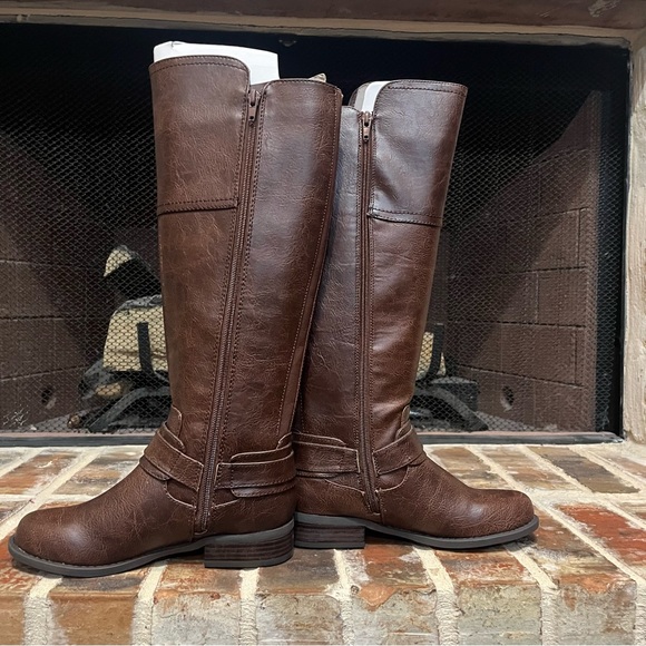 Guess Harlea Dark Brown knee high riding boots - Picture 7 of 7